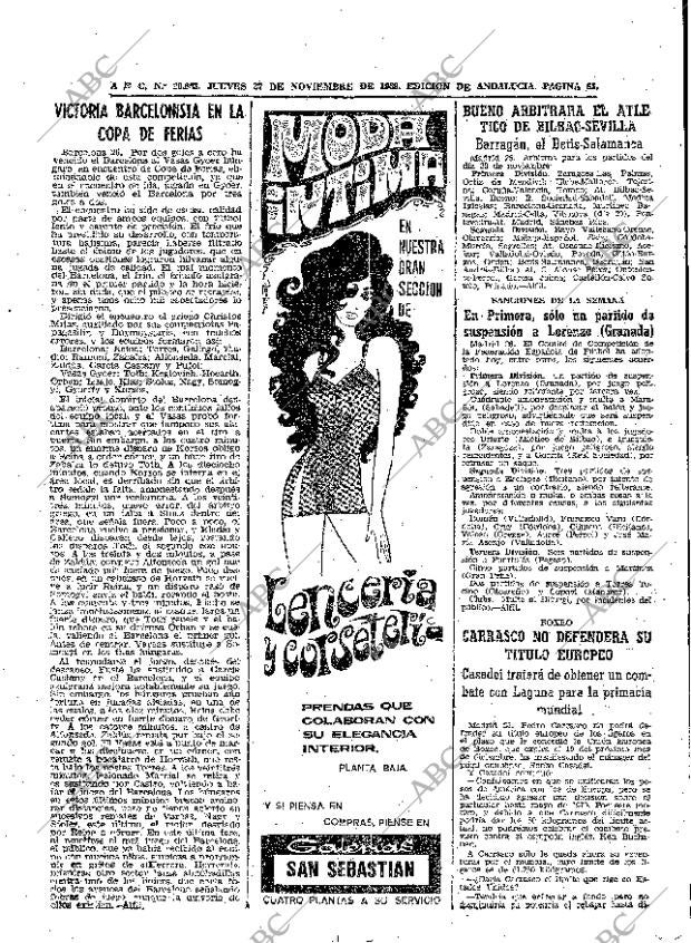 ABC SEVILLA 27-11-1969 página 65