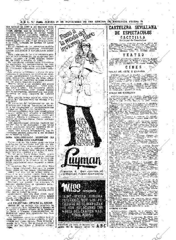 ABC SEVILLA 27-11-1969 página 70