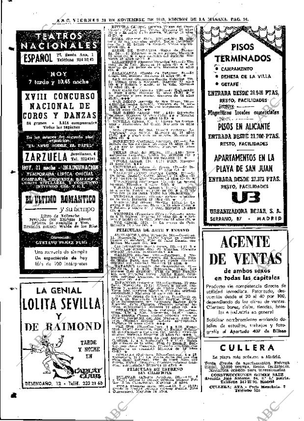 ABC MADRID 28-11-1969 página 94