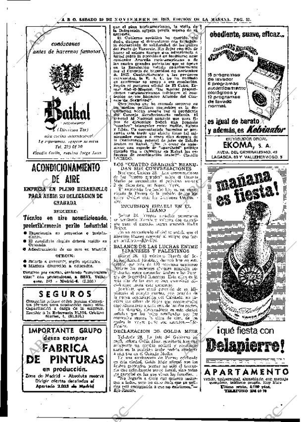ABC MADRID 29-11-1969 página 32