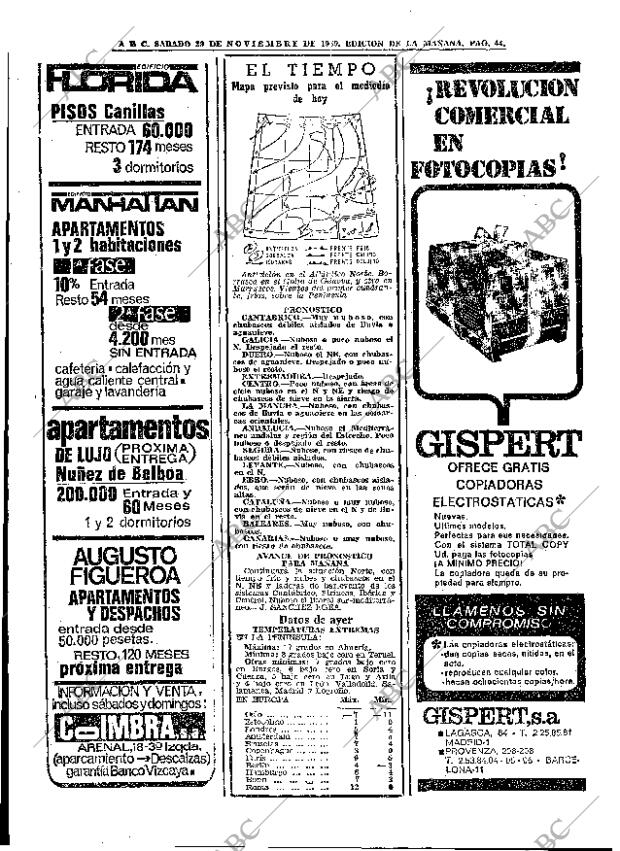 ABC MADRID 29-11-1969 página 44