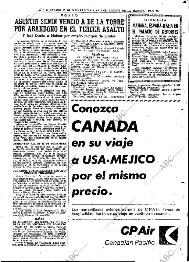 ABC MADRID 29-11-1969 página 79