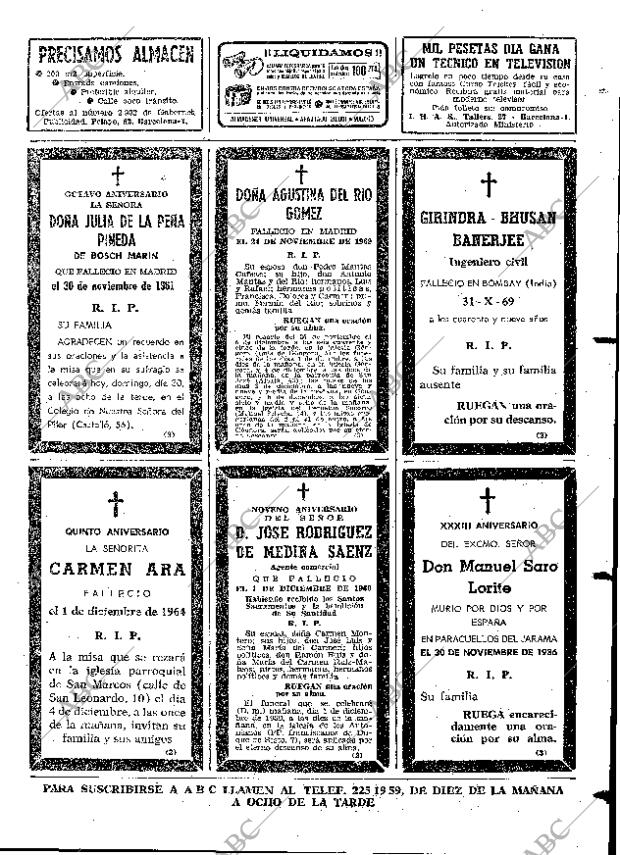 ABC MADRID 30-11-1969 página 101