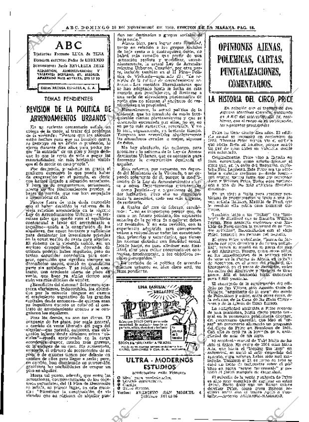 ABC MADRID 30-11-1969 página 18