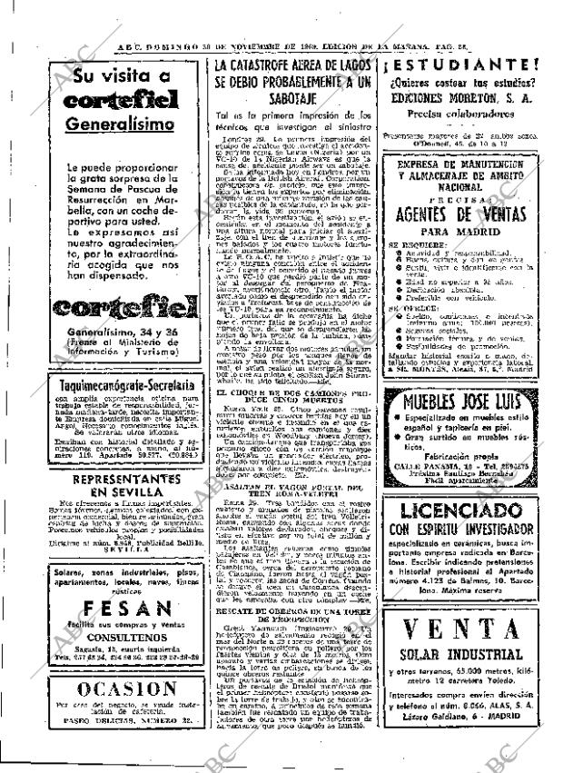 ABC MADRID 30-11-1969 página 28