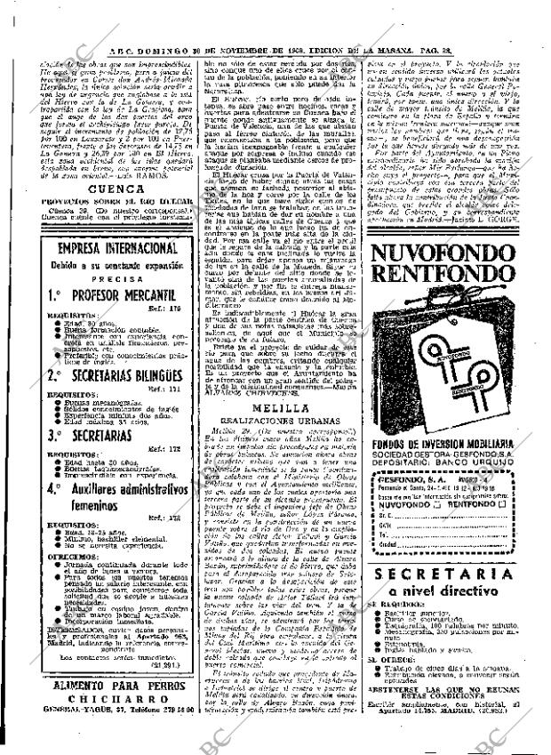 ABC MADRID 30-11-1969 página 38