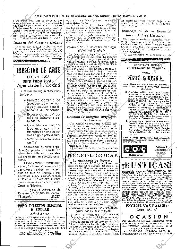 ABC MADRID 30-11-1969 página 42