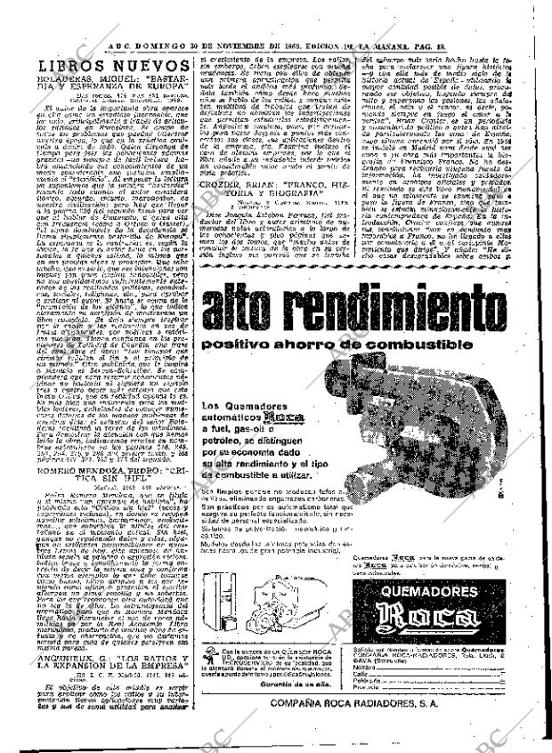 ABC MADRID 30-11-1969 página 49