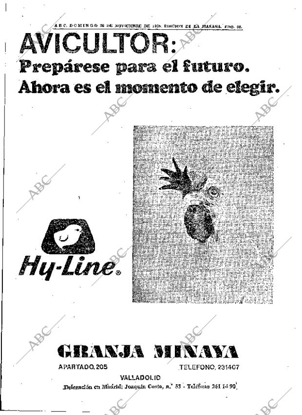 ABC MADRID 30-11-1969 página 54