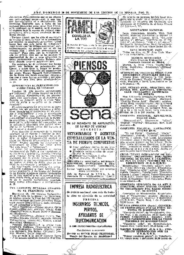 ABC MADRID 30-11-1969 página 72