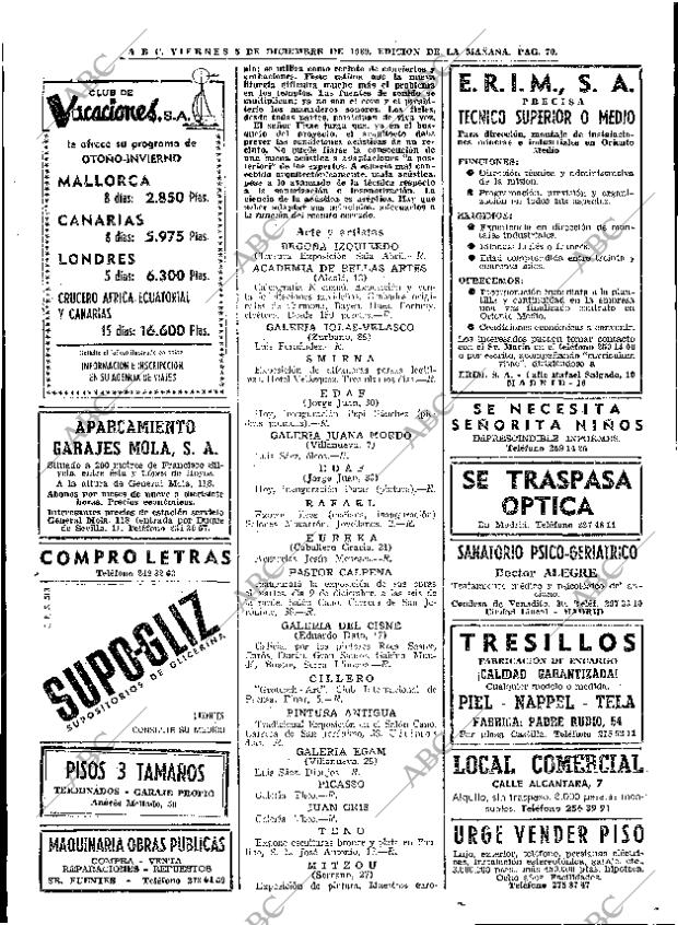 ABC MADRID 05-12-1969 página 70