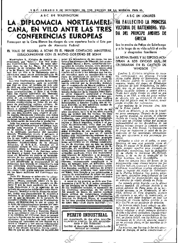 ABC MADRID 06-12-1969 página 45