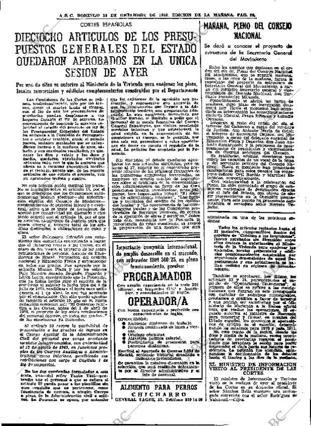 ABC MADRID 14-12-1969 página 31