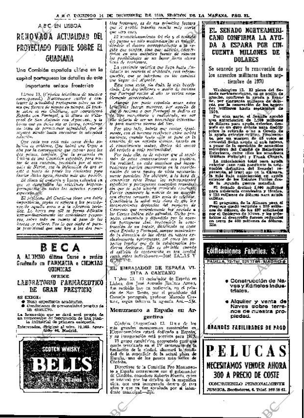 ABC MADRID 14-12-1969 página 33