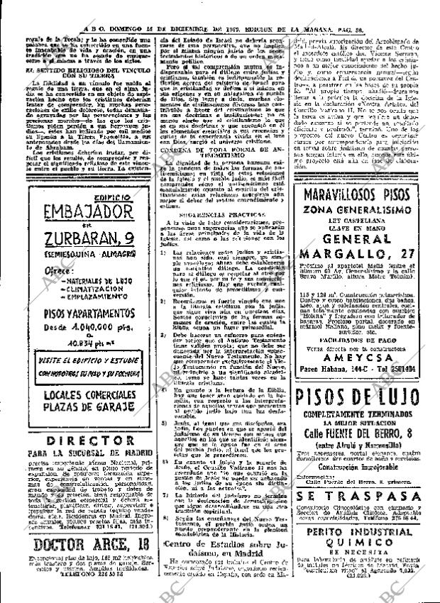 ABC MADRID 14-12-1969 página 38