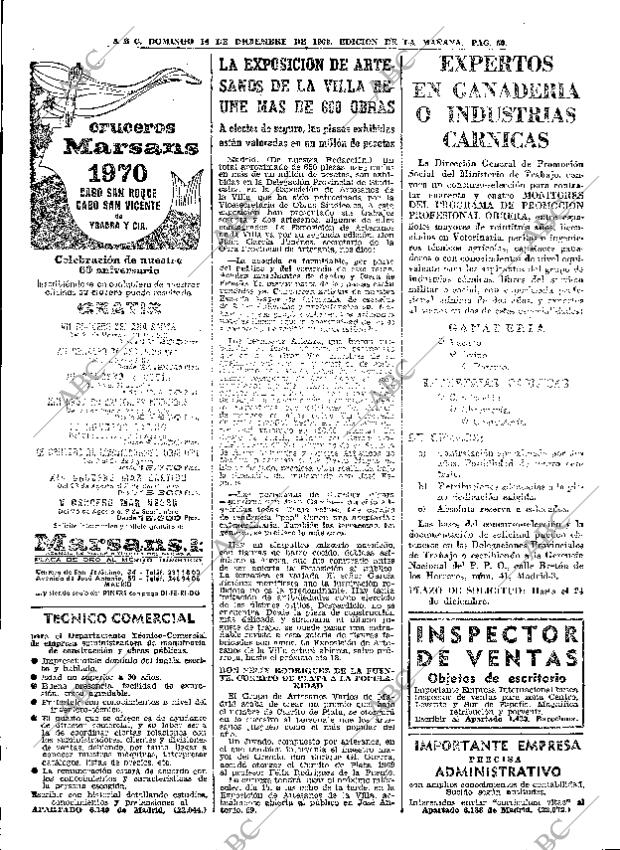 ABC MADRID 14-12-1969 página 52