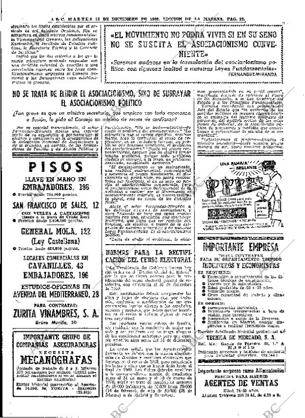 ABC MADRID 16-12-1969 página 22