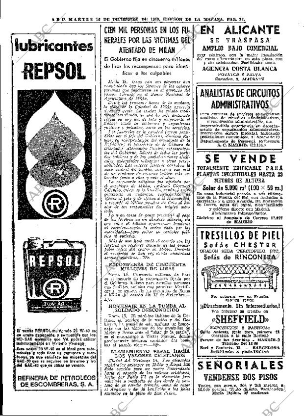 ABC MADRID 16-12-1969 página 36