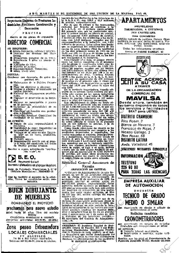 ABC MADRID 16-12-1969 página 62