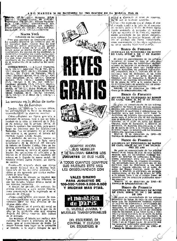 ABC MADRID 16-12-1969 página 64