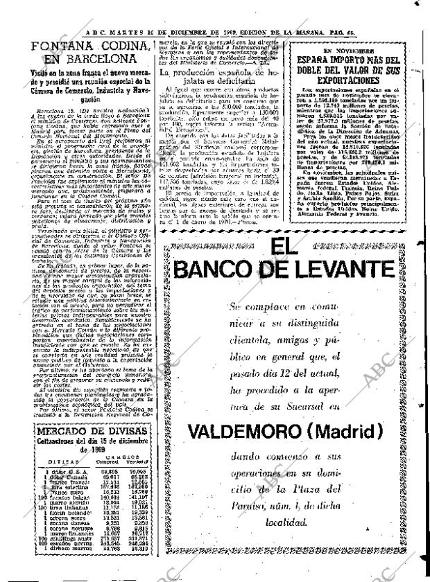 ABC MADRID 16-12-1969 página 65