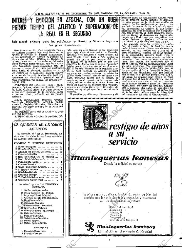 ABC MADRID 16-12-1969 página 69