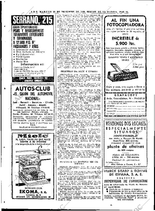 ABC MADRID 16-12-1969 página 88