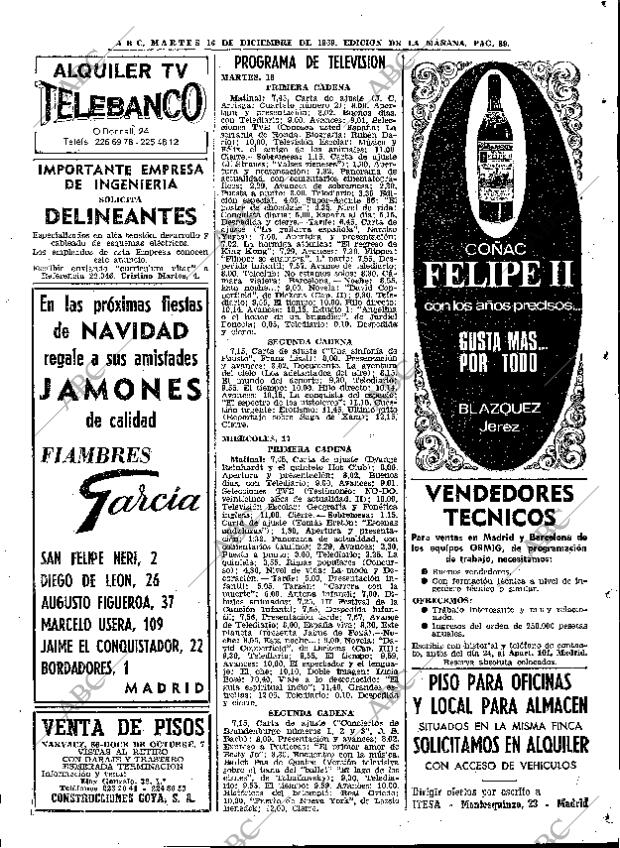 ABC MADRID 16-12-1969 página 89