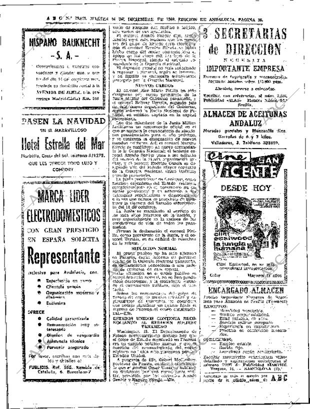 ABC SEVILLA 16-12-1969 página 38