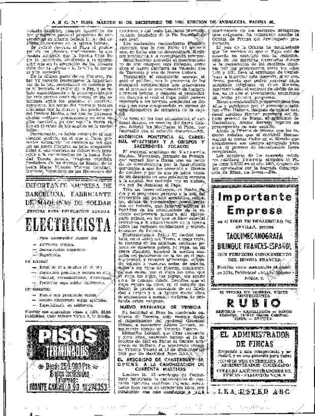 ABC SEVILLA 16-12-1969 página 46