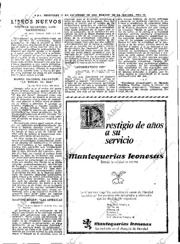 ABC MADRID 17-12-1969 página 77