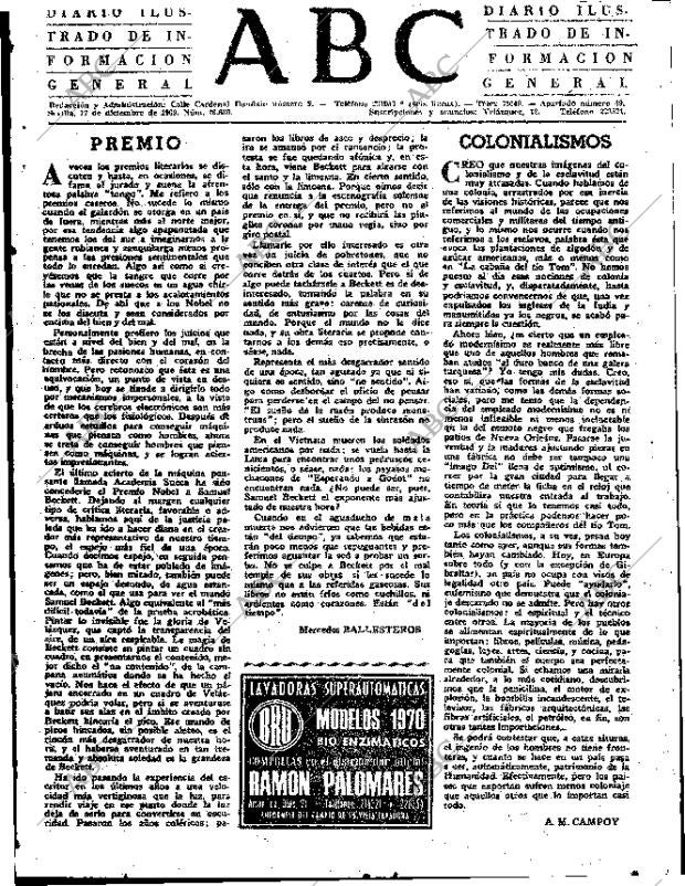 ABC SEVILLA 17-12-1969 página 3