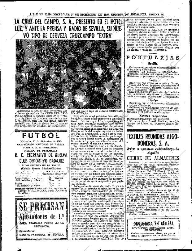 ABC SEVILLA 17-12-1969 página 44