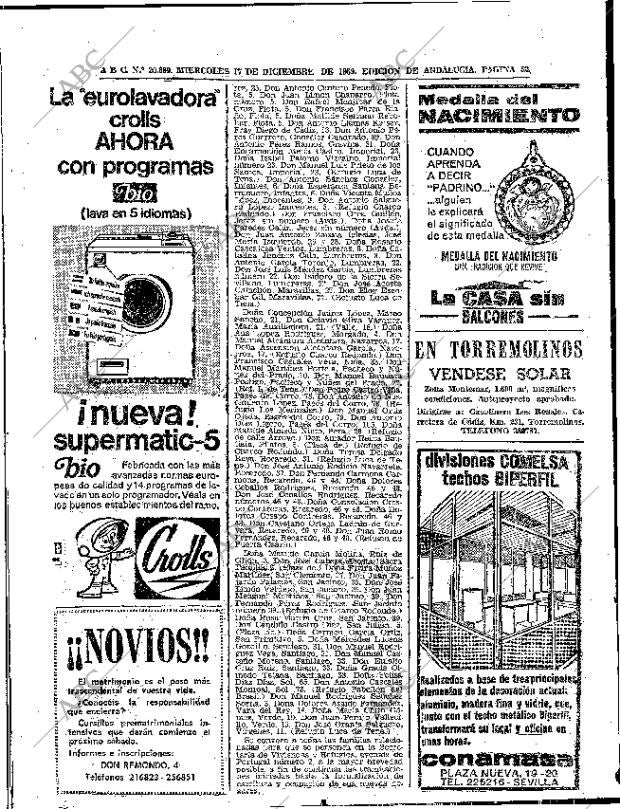 ABC SEVILLA 17-12-1969 página 50