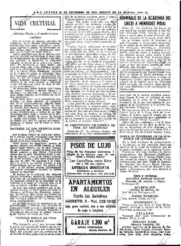 ABC MADRID 18-12-1969 página 65