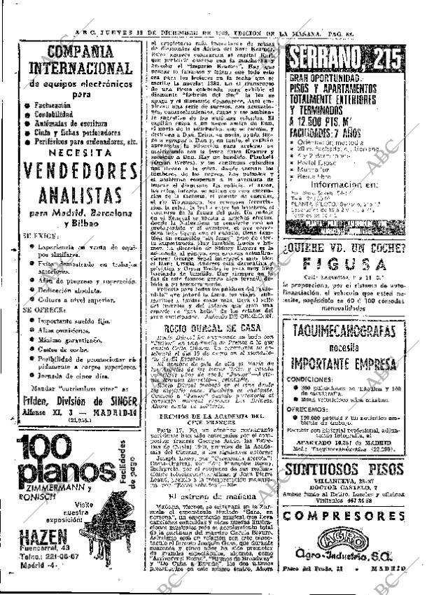 ABC MADRID 18-12-1969 página 88
