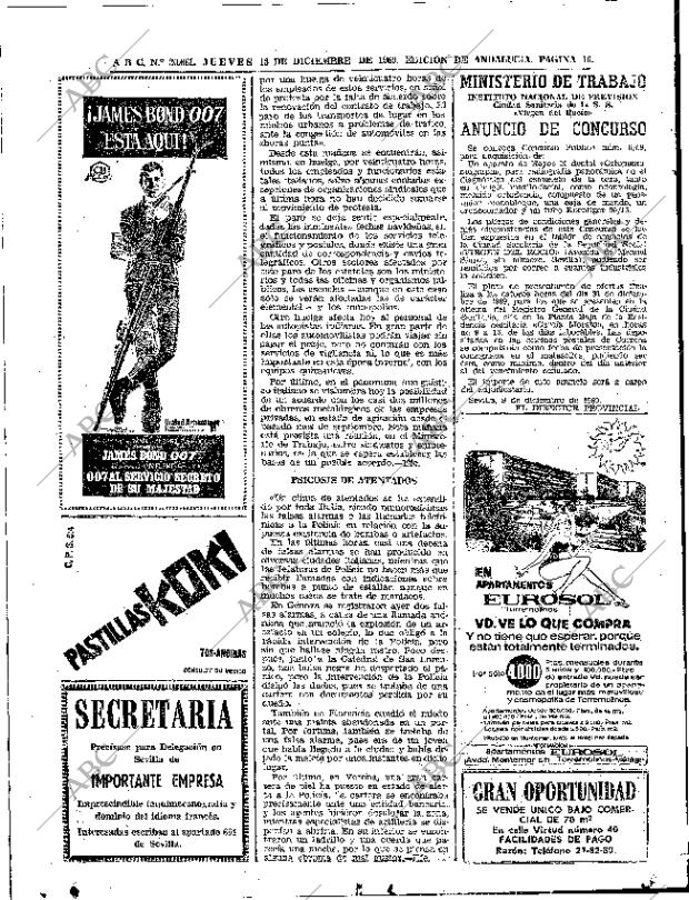 ABC SEVILLA 18-12-1969 página 16