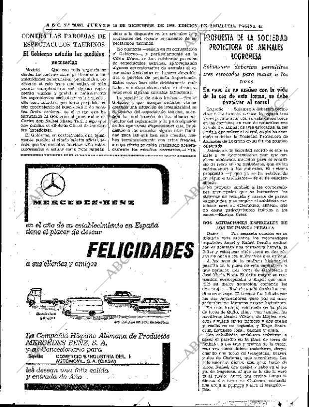 ABC SEVILLA 18-12-1969 página 43