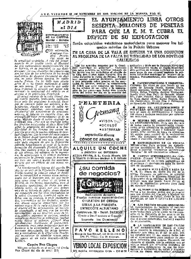 ABC MADRID 19-12-1969 página 55