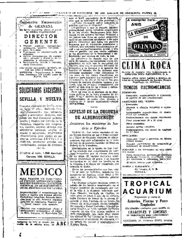 ABC SEVILLA 19-12-1969 página 18