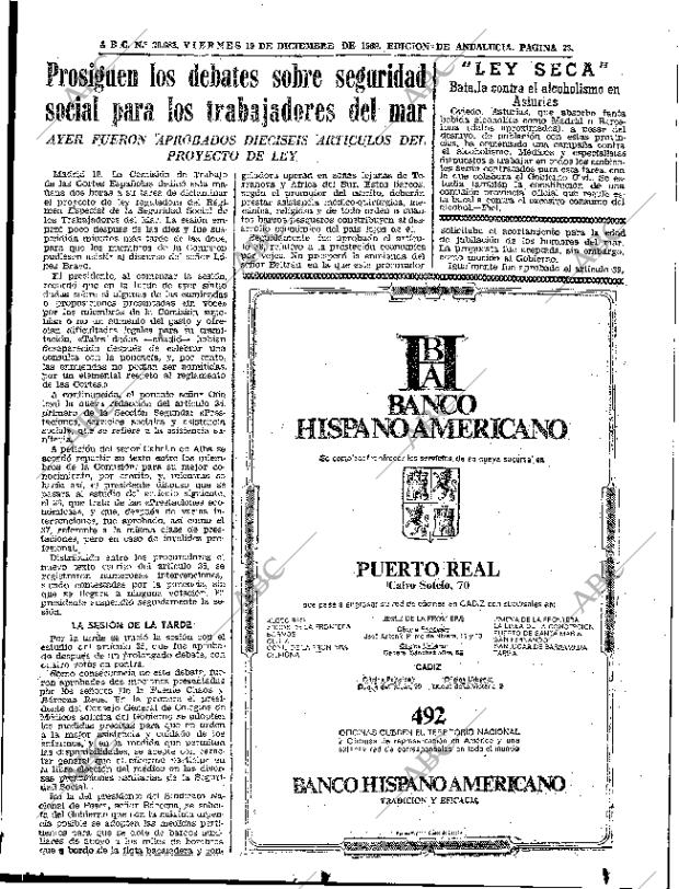 ABC SEVILLA 19-12-1969 página 23