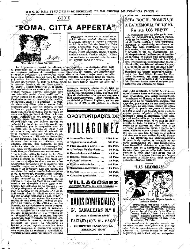 ABC SEVILLA 19-12-1969 página 61