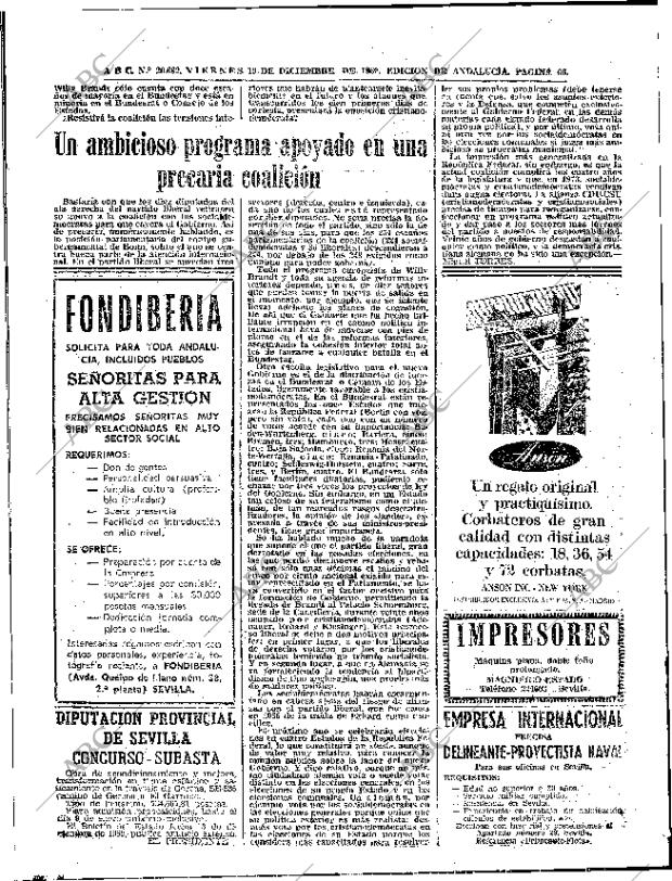 ABC SEVILLA 19-12-1969 página 66