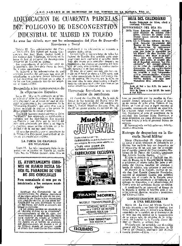 ABC MADRID 20-12-1969 página 53