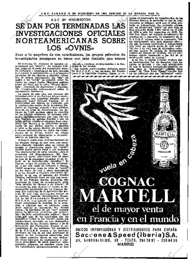 ABC MADRID 20-12-1969 página 71