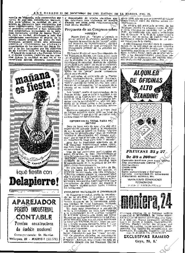 ABC MADRID 20-12-1969 página 72