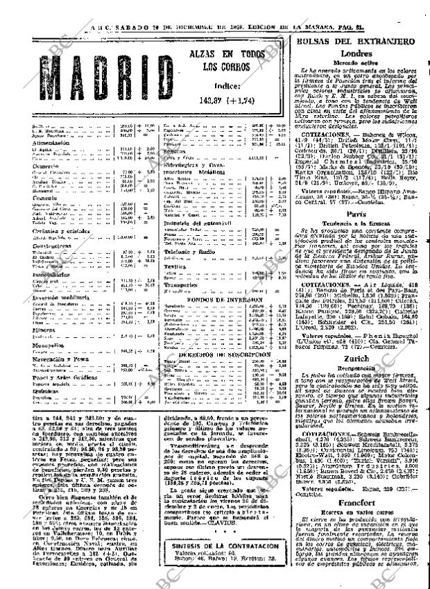 ABC MADRID 20-12-1969 página 81