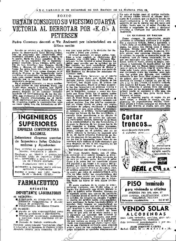 ABC MADRID 20-12-1969 página 85