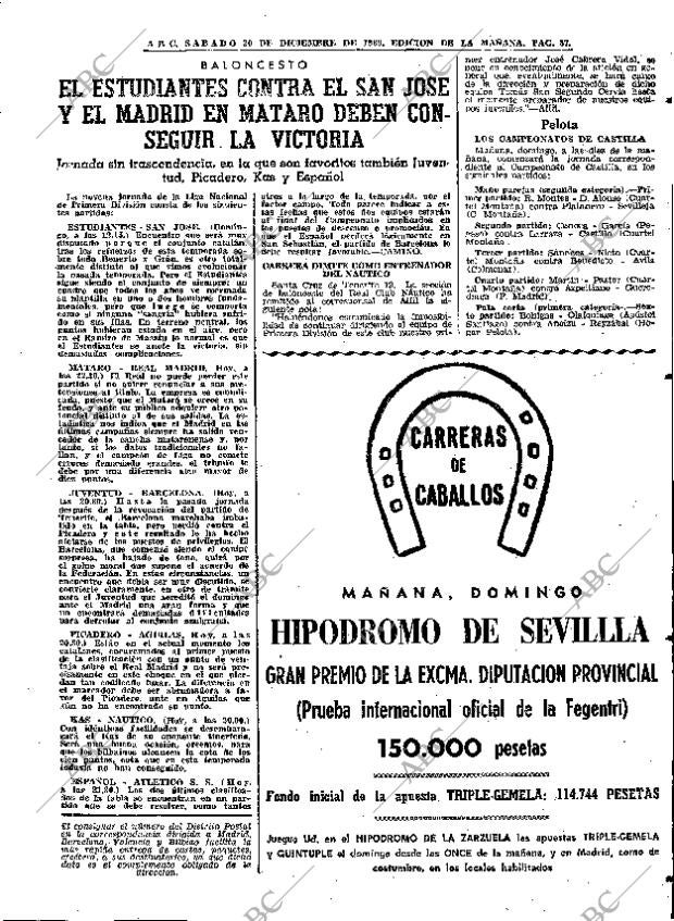 ABC MADRID 20-12-1969 página 87