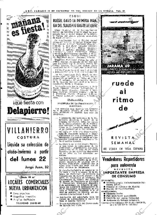 ABC MADRID 20-12-1969 página 88